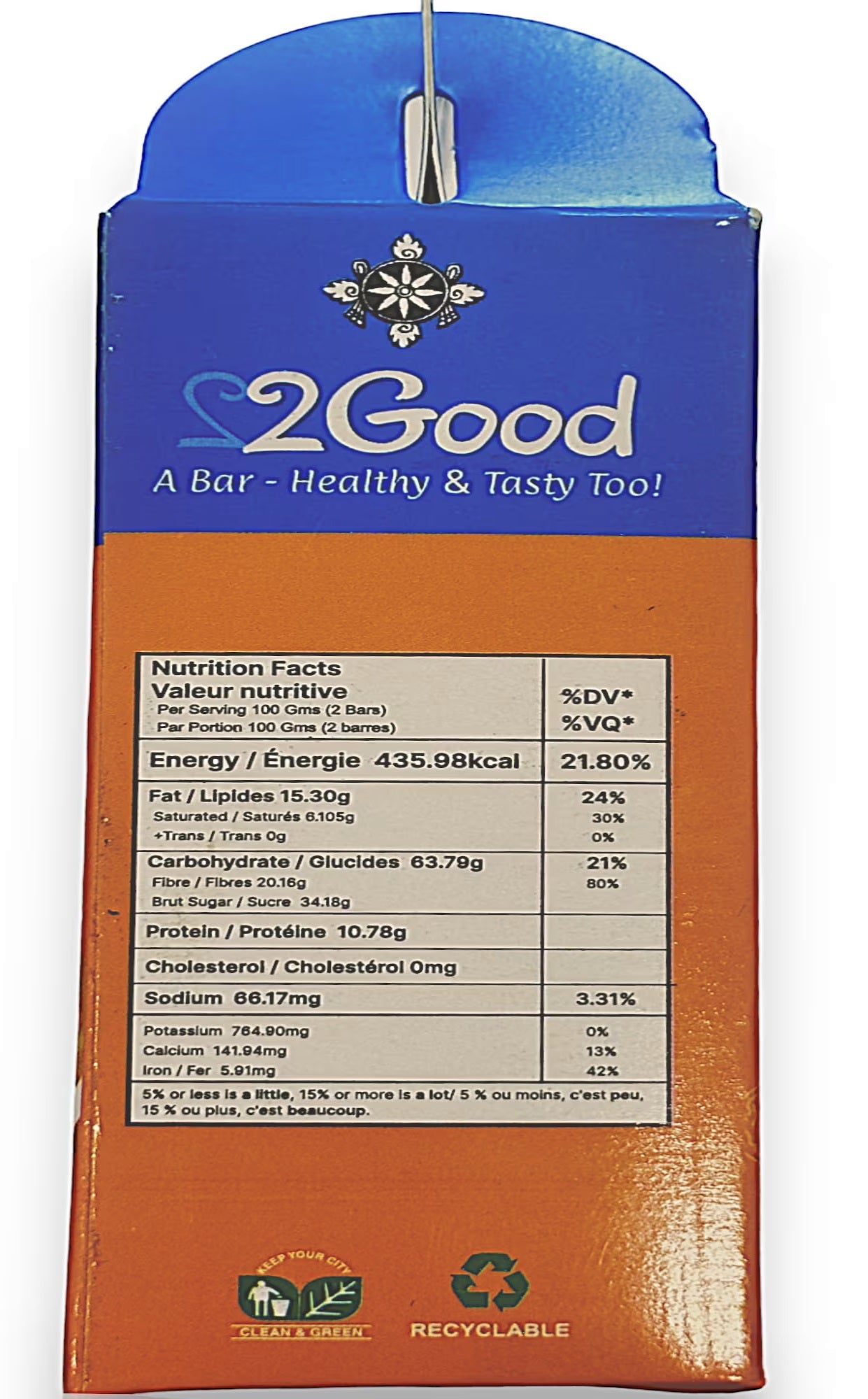 2Good  A Bar - Healthy and Tasty Too 12Pack. Naturally, Juicy & Crunchy!  6g Protein | 200 Cals|  20g Fibre| No Chemicals| Fit for Fasting