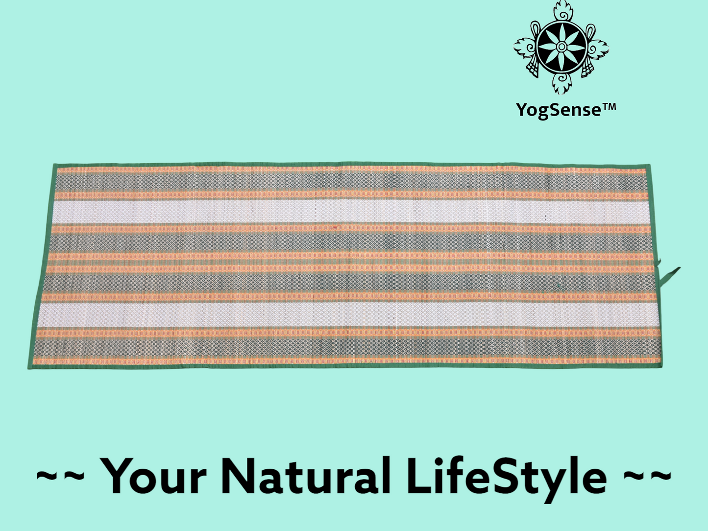 Grass Yog Mat (Kushaasani) - Green Mat by YogSense™